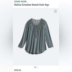 Daniel Rainn - Dalina Crochet Detail Knit top | Stitch Fix